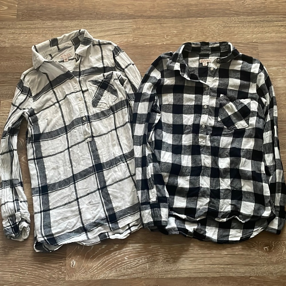 Womens medium flannel shirts